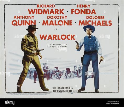 Warlock (1959) - Movie Poster Stock Photo - Alamy