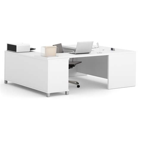 Bestar Pro Linea U Desk White