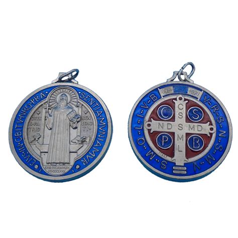 Enamel Saint Benedict Medal, medium 1.25" - Clear Creek Abbey