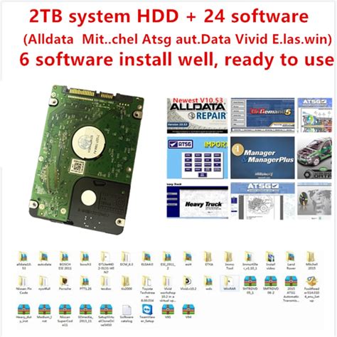 2021 Hot All Data Auto Repair Software Alldata 10 53 Mit Ch Ll Od5