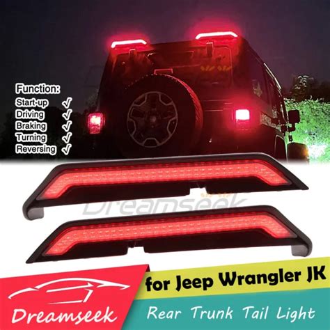 LED REAR TRUNK Tail Light For Jeep Wrangler JK 07 17 Brake With Turn