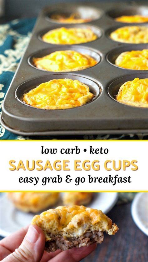 Sausage Egg Cups Sausage Egg Muffins Sausage Breakfast Low Carb Egg