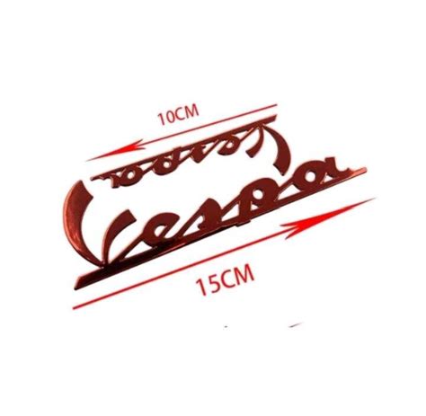 Emblem Tulisan Vespa Warni Warni Untuk Vespa Dan Motor Listrik Emblem