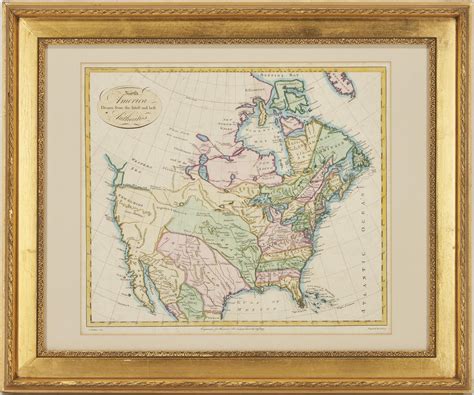 Lot 637: Kitchin, MAP OF NORTH AMERICA, 1787 | Case Auctions