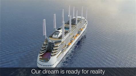 New Cruise Ship Will Have Retractable Sails Wind Generators And Solar