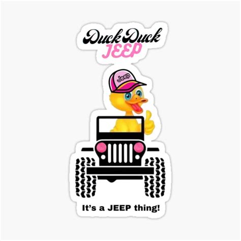 Duck Duck Jeep Stickers | Redbubble