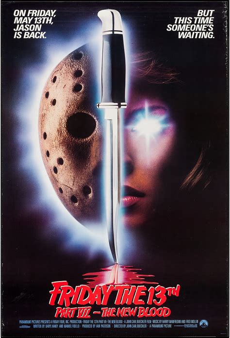 Friday the 13th Part VII: The New Blood (1988) movie poster – Dangerous ...