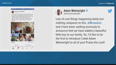 Adam Wainwright talks adoption of his son, Caleb | ksdk.com