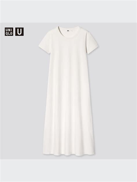 U Airism Cotton Short Sleeve Long Dress Uniqlo Us