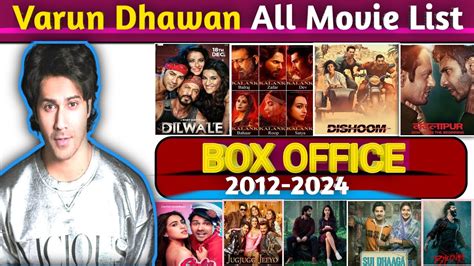 Varun Dhawan All Movie List 2012 2024 Budget And Collection Hit