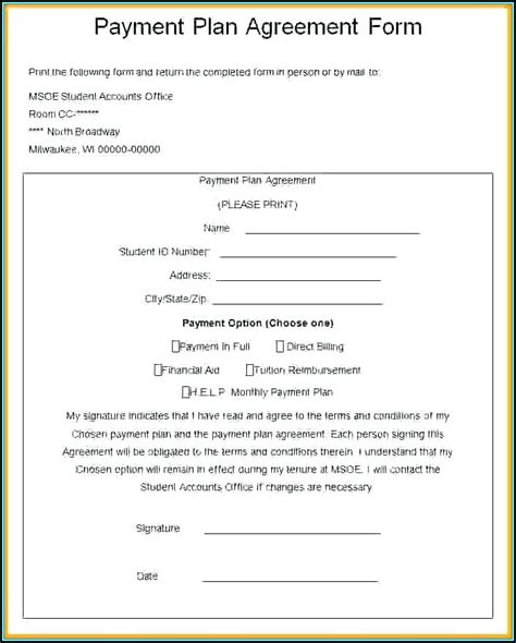 Free Printable Contract For Taking Over Car Payments