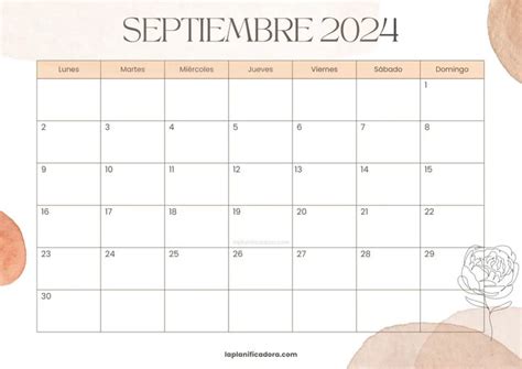 Calendarios Septiembre 2024 Para Imprimir Calendario Septiembre