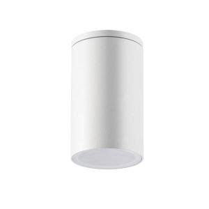 Plafonnier Extérieur ZAMBELIS D60 GU10 IP54 DESIGN Blanc Sablé Sans Source