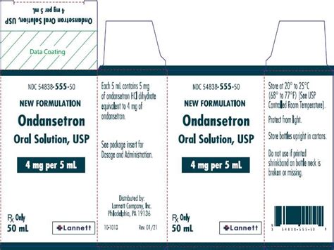 Ondansetron Oral Solution Fda Prescribing Information Side Effects