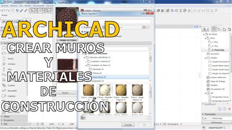 Archicad Crear Muros Y Materiales De Construcci N Youtube