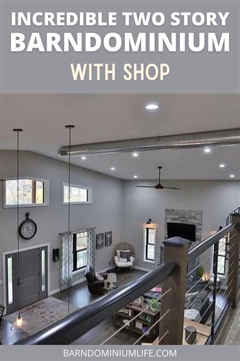 Incredible Two Story Barndominium with Shop in 2022 | Metal building ...