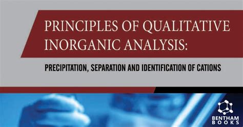 New Book Announcement Principles Of Qualitative Inorganic Analysis