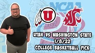 Utah Vs Washington State 1 8 22 College Basketball Free Pick CBB