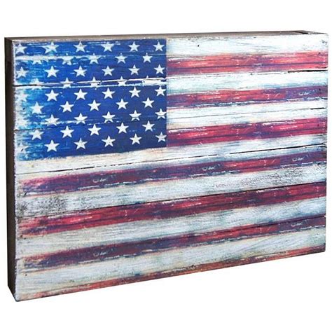 American Flag Rustic Art on Board Wall Decor - Walmart.com