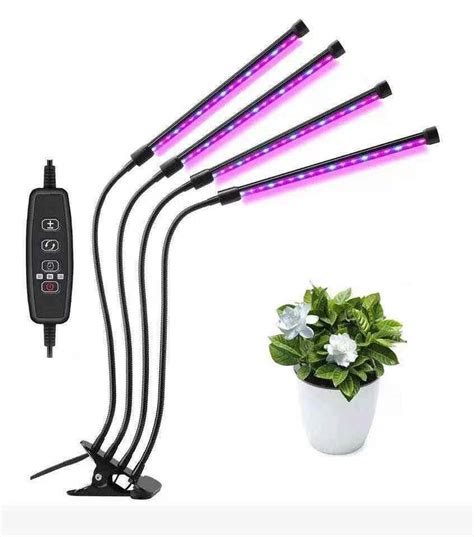 Wholesale Plant Grow Lights Full Spectrum Timer Dimmable 4 Head