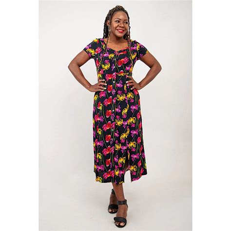 Blue Sky Morgan Print Maxi Dress In Mamina Paloma Clothing