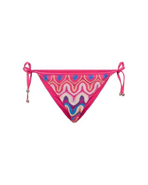 PATBO Crochet Bikini Bottom In Pink Lyst