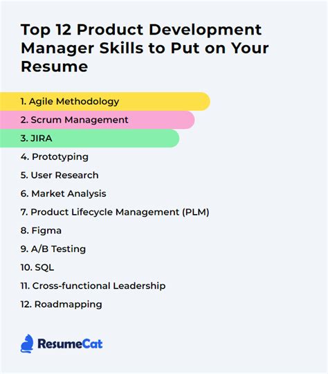 Top Product Development Manager Skills To Put On Your Resume