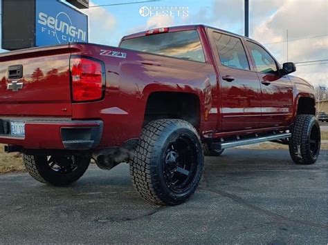 2016 Chevrolet Silverado 1500 With 22x12 44 Kmc Rockstar 3 And 3512