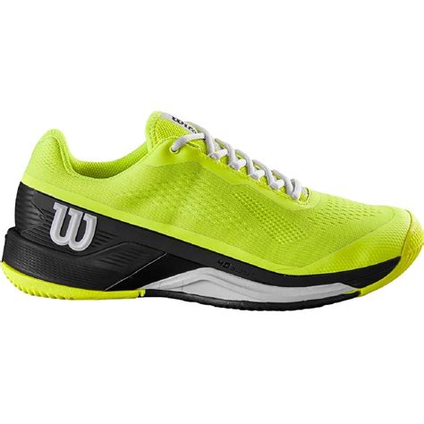 Wilson Mens Rush Pro 40 Tennis Shoes Safety Yellowblackwhite