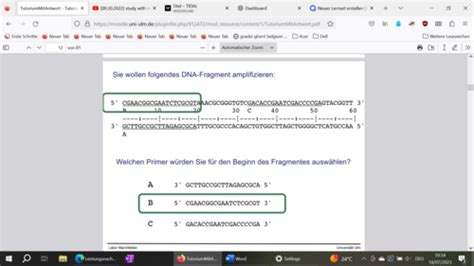 Tutorium Grundlegende DNA Methoden Karteikarten Quizlet