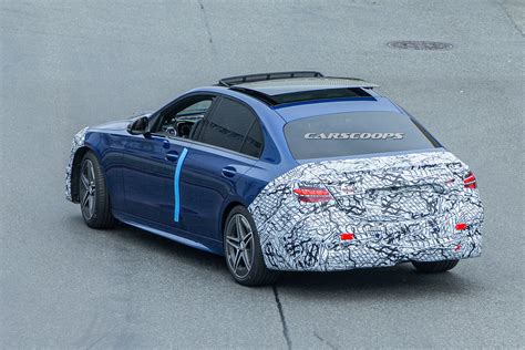 2022 Mercedes Benz C Class Drops Most Of Its Camouflage To Reveal Elegant New Design Carscoops