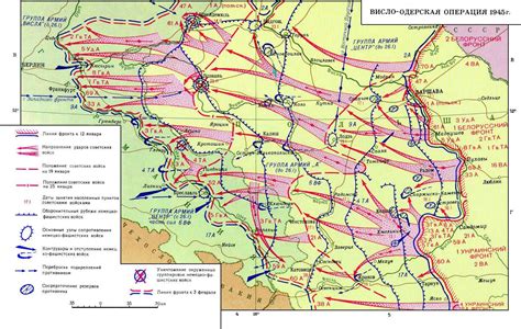 Linia Frontu 1944 Mapa Kraków Mapa