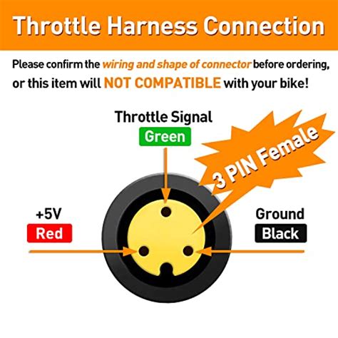 Thumb Throttle For Bafang 3 Pin Speed Throttle For BBS01B BBS02B BBSHD