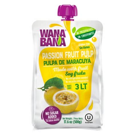 Wanabana Passion Fruit Fruit Pulp Juice 1764 Oz Fred Meyer