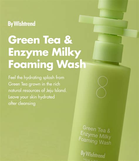 By Wishtrend Green Tea And Enzyme Milky Foaming Wash Limese India