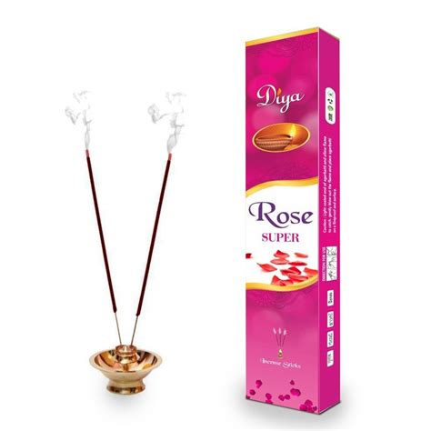 Natural Round Stick Rose Scented Incense Sticks MRP Rs 15 For