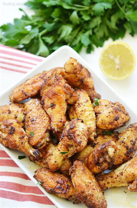 Air Fryer Lemon Pepper Wings (Dry Rub) - Finding Zest