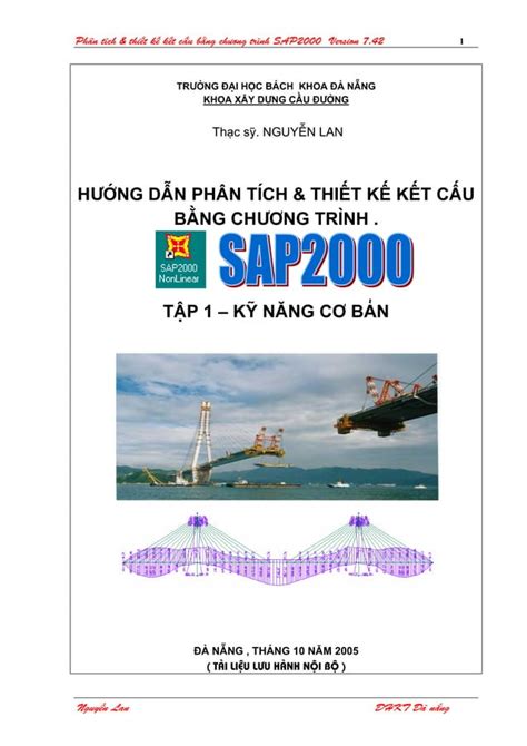 Huong Dan Phan Tich Va Thiet Ke Ket Cau Bang Chuong Trinh Sap2000 PDF