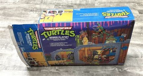 Vintage 1989 TMNT Sewer Lair Playset ~ Box Only | #4612578993