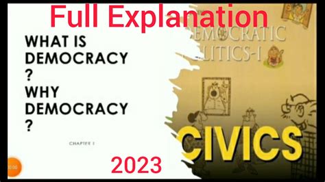 Class 9 Civics Chapter 1 What Is Democracy Why Democracy Full Explanation Part 1 Youtube