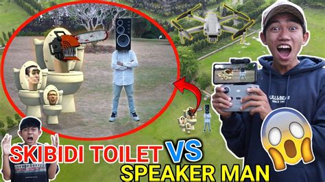 Drone Menangkap Nampak Skibidi Toilet Vs Speaker Man Siapa Yang