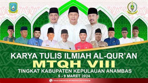 Final Perlombaan Karya Tulis Ilmiah Al Qur An Mtqh Ke Viii Kabupaten