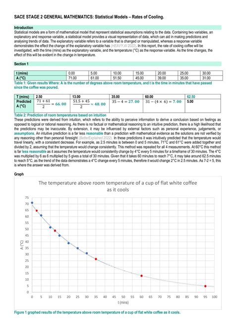 Statistical models | General Mathematics - Year 12 SACE | Thinkswap