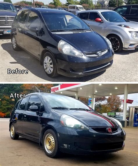 My Honda Fit Project So Far - Before & After : r/hondafit