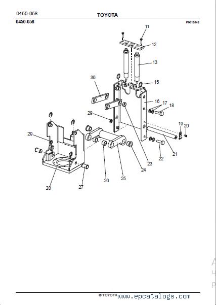 Toyota Powered Pallet Stacker 7 SM12F Spare Parts Catalog