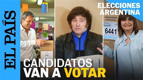 Elecciones Argentina 2023 Candidatos Acuden A Las Urnas A Votar El