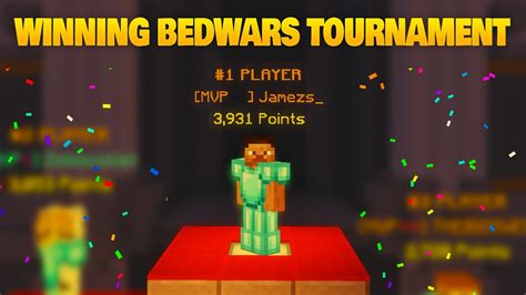 Winning The Hypixel Bedwars Tournament Youtube