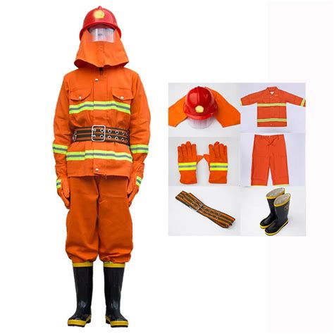 Fire Fighting Suit Safety Clothes Fireproof Flame retardant Protective ...