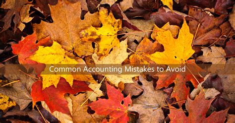 Common Accounting Mistakes To Avoid Sones Accountancy Services