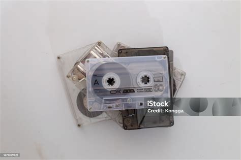 Vintage Cassette Tapes 90s Musicvintage Audio Cassette Tape Isolated On